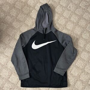 Nike Black and Gray Pullover Hoodie